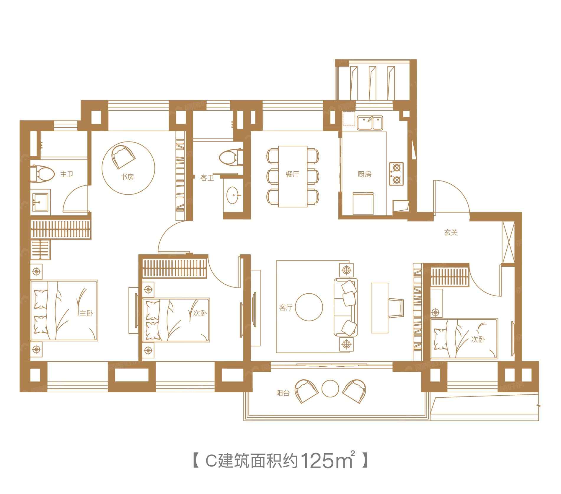 保利云上澄光二期C户型