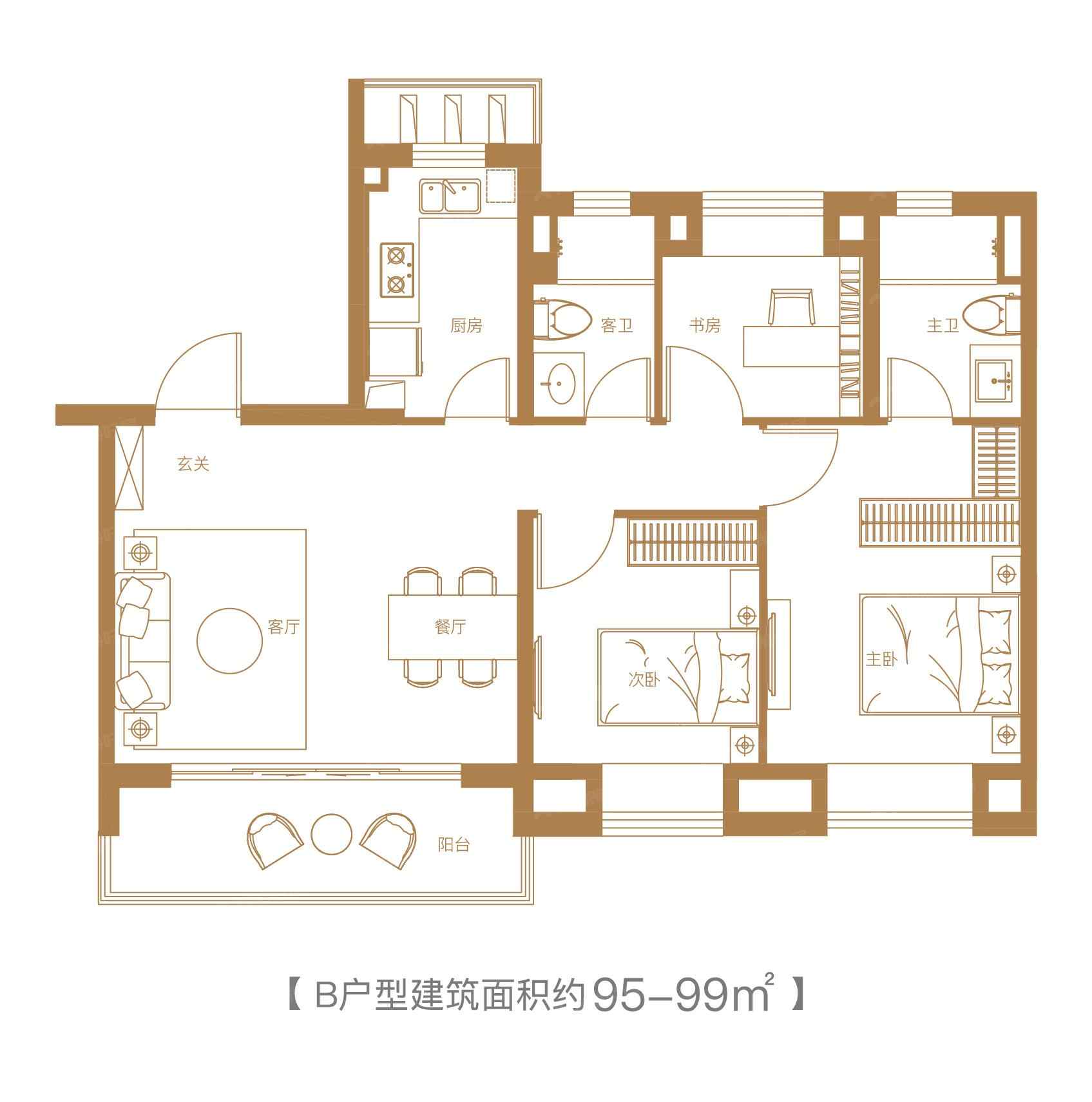 保利云上澄光二期B户型